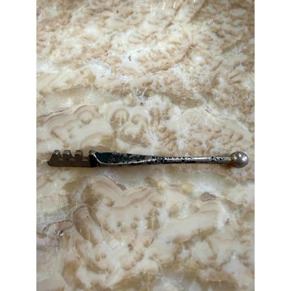 Vintage Fletcher No 2 Glass Cutter Ball End Cast Iron Handle Made in USA 5"